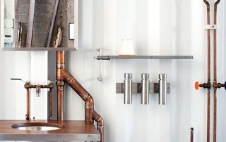 Copper pipes for water supply