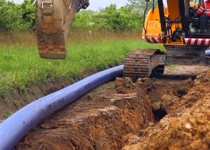 water pipe for laying in the ground