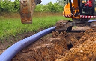 water pipe for laying in the ground