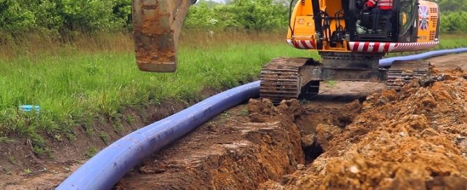 water pipe for laying in the ground