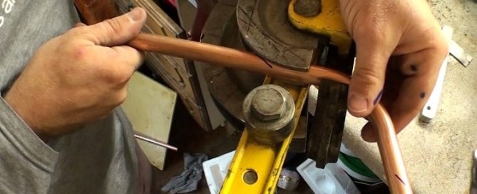 How to bend a copper tube at home