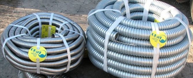 Metal corrugation for wiring