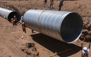 Large diameter steel pipes