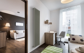 Vertical wall radiators